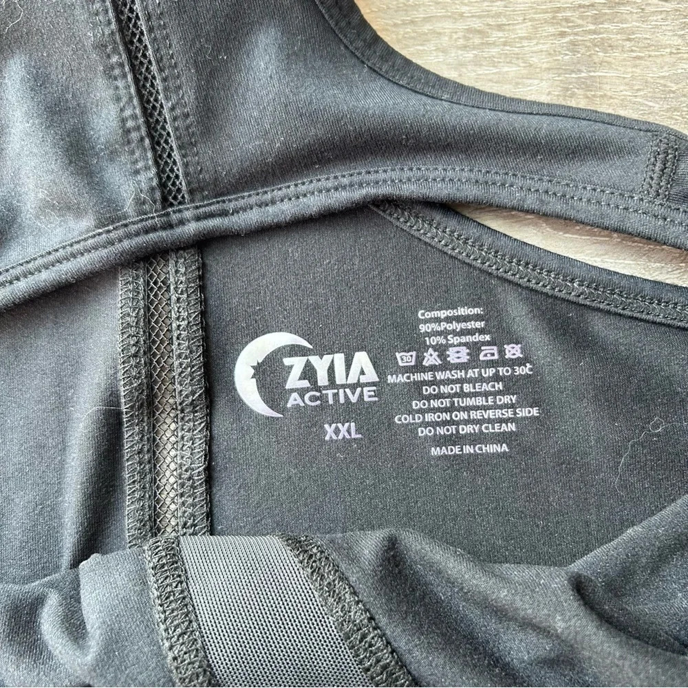 Zyia Active Effortless Tank Top in  Black - Picture 10 of 16